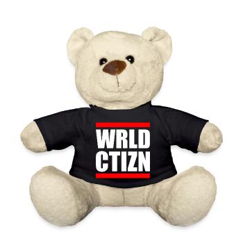 Wrld ctizn - world citizen - Nounours - noir - Devant