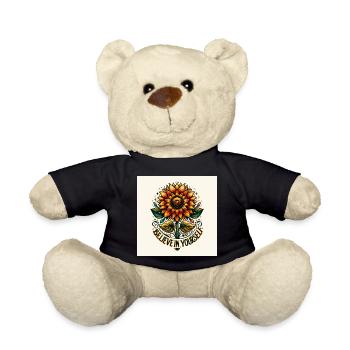 Tournesol en fleurs, croyez en vous - Nounours - noir - Devant