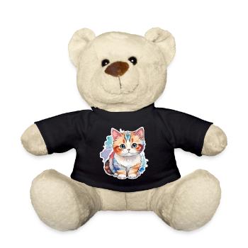Munchkin Dackelkatze Wasserfarben - Teddy - Schwarz - Vorne