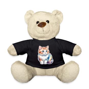 Munchkin Dackelkatze Wasserfarben - Teddy - Schwarz - Vorne