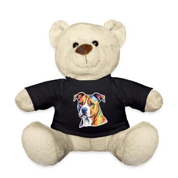 American Staffordshire Terrier Wasserfarben - Teddy - Schwarz - Vorne