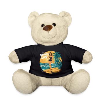 Retro Summer Loving Beach Vibes für einen - Teddy - Schwarz - Vorne