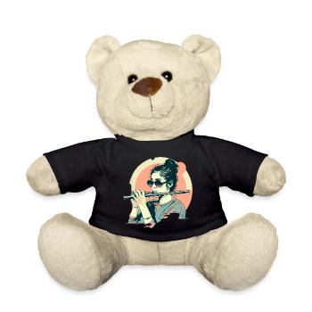 Graphic Flutists - Teddy Bear - black - Front