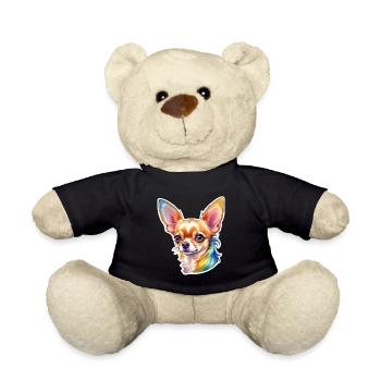 Chihuahua Watercolor - Teddy Bear - black - Front