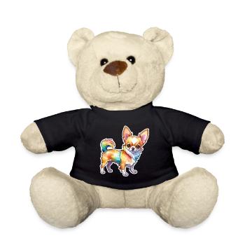 Chihuahua Watercolors - Teddy Bear - black - Front