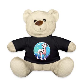 Dalmatiner Wasserfarben - Teddy - Schwarz - Vorne