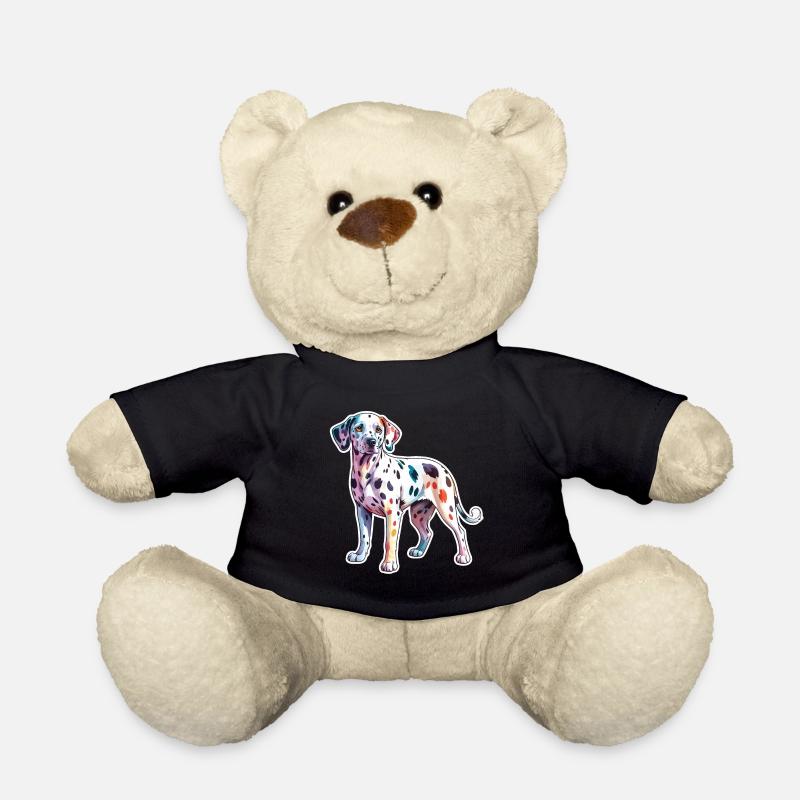 Dalmatiner Wasserfarben - Teddy - Schwarz