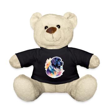 Newfoundland Watercolors - Teddy Bear - black - Front