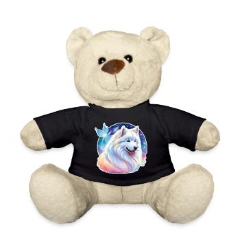 Samoyed watercolors - Teddy Bear - black - Front