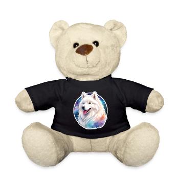Samoyed Watercolors - Teddy Bear - black - Front