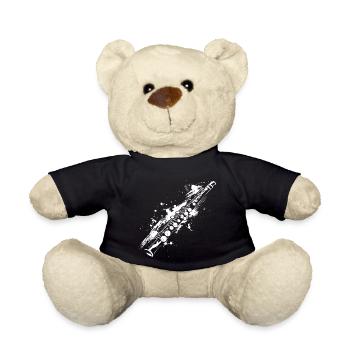 Flute - Teddy Bear - black - Front