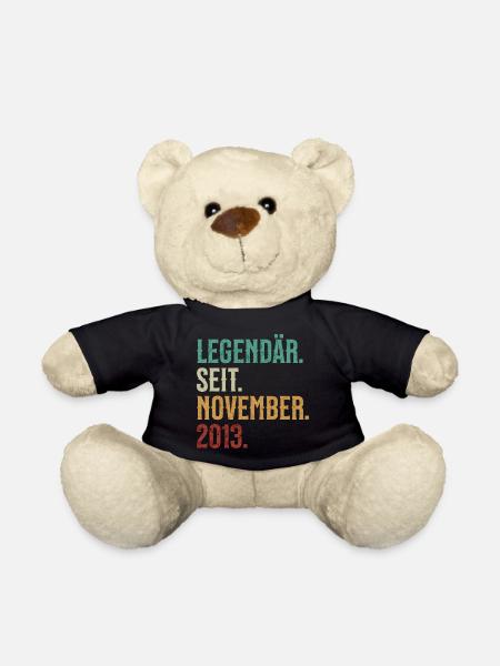 Legendär. Seit. November. 2013. Retro Birthday - Teddy - Schwarz