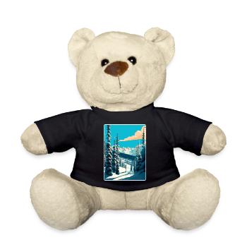 Vail Ski Resort Skifahren Reise Poster Souvenir WPA - Teddy - Schwarz - Vorne