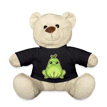 Frog pear design for frog lovers - Teddy Bear - black - Front