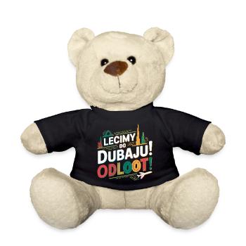 Let's go! Where? We're flying to Dubai! Odlooot! - Teddy Bear - black - Front