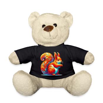 Squirrel - Teddy Bear - black - Front