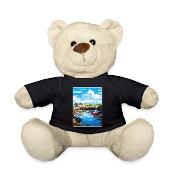 Bude Cornwall England Reiseposter Souvenir WPA - Teddy - Schwarz - Vorne