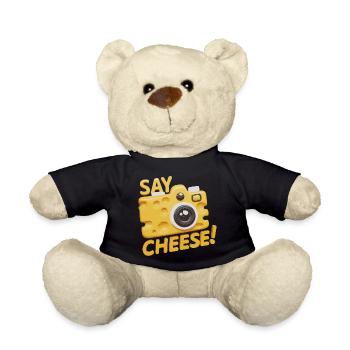 Say Cheese für einen Käseliebhaber Fotograf - Teddy - Schwarz - Vorne