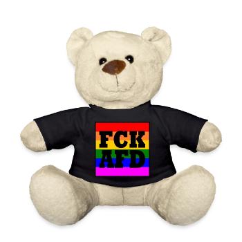 Fck afd - Teddy - Schwarz - Vorne