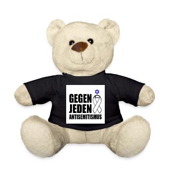 gegen jeden antisemitismus - Teddy - Schwarz - Vorne