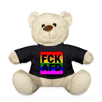 Fck afd - Teddy - Schwarz - Vorne