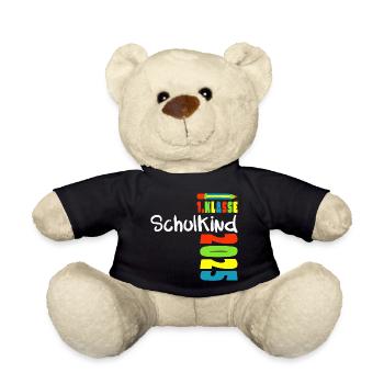 Einschulung - Schulkind 2025 - 1. Klasse - Teddy - Schwarz - Vorne