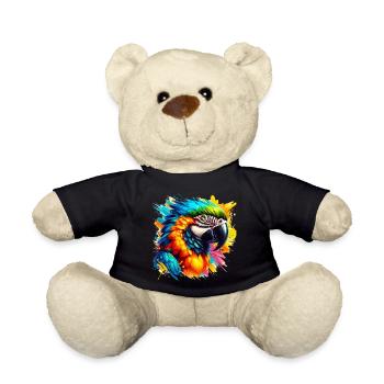 Papagei - Teddy - Schwarz - Vorne