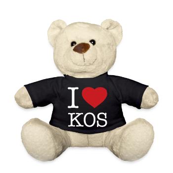 I LOVE KOS Greece Griechenland - Teddy - Schwarz - Vorne