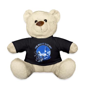 Ohne Meer ist alles doof - Teddy - Schwarz - Vorne