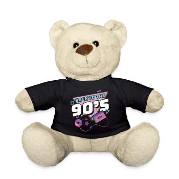 Cadeau rétro des années 90 des années 90 - Nounours - noir - Devant
