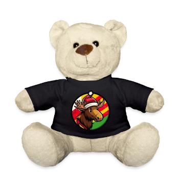 Animal de Noël de l’orignal - Nounours - noir - Devant