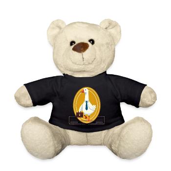 Serious Goose en costume avec mallette - Nounours - noir - Devant