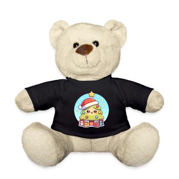 Kawaii Weihnachtsbaum mit Geschenken - Teddy - Schwarz - Vorne