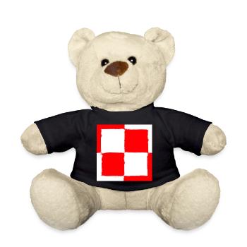 Schachbrettsymbol des polnischen Polens - Teddy - Schwarz - Vorne