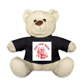 Eat the rich - Karl Marx Eat Döner Kebab Rich - Teddy - Schwarz - Vorne
