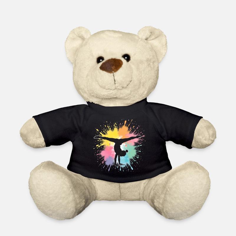 Gymnastik Herzschlag - Turnerin - Teddy - Schwarz