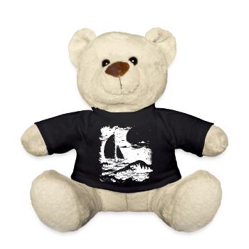 Dessin de voile - Nounours - noir - Devant
