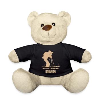 Der tut nix, der will nur fotografieren - Teddy - Schwarz - Vorne