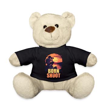 Born to shoot - Teddy - Schwarz - Vorne