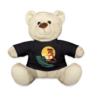 Surfeur - Nounours - noir - Devant