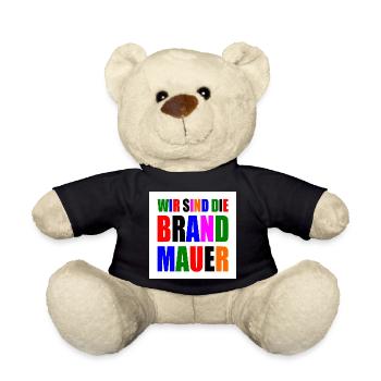 wir sind die brandmauer - Teddy - Schwarz - Vorne