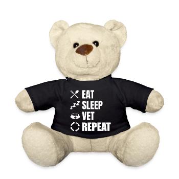 Food Sleeping Veterinary - Teddy Bear - black - Front
