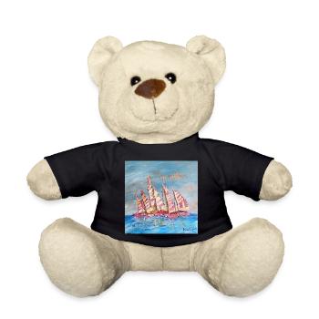 Farbige Segelregatten - Teddy - Schwarz - Vorne
