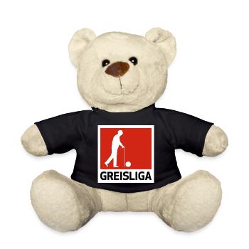 Greisliga - AH Alte Herren Fußball Liga - Teddy - Schwarz - Vorne