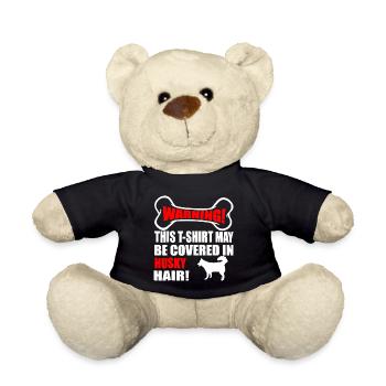 This T shirt May Be Covered In Husky Hair - Teddy Bear - black - Front