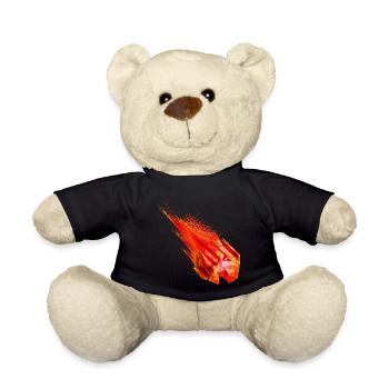 Astéroïde lumineux avec queue de feu - Conception de puissance - Nounours - noir - Devant