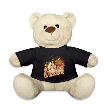 Kit maison en pain d’épices avec détails festifs - Nounours - noir - Devant