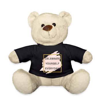 Selbstbewußtsein Motivation Selbstvertrauen Liebe - Teddy - Schwarz - Vorne