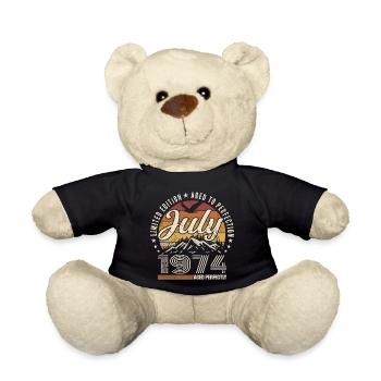 July 1974 51st Anniversary Gift July 1974 - Teddy Bear - black - Front