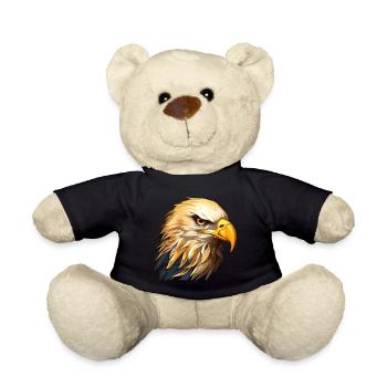 Adler Adlerkopf Raubvogel Greifvogel Tier Natur - Teddy - Schwarz - Vorne
